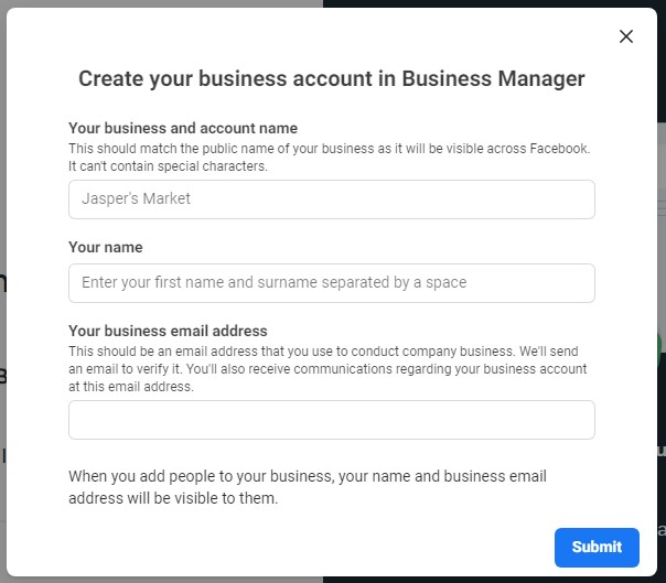 business account